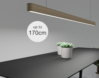 Linear Plywood LED lamp