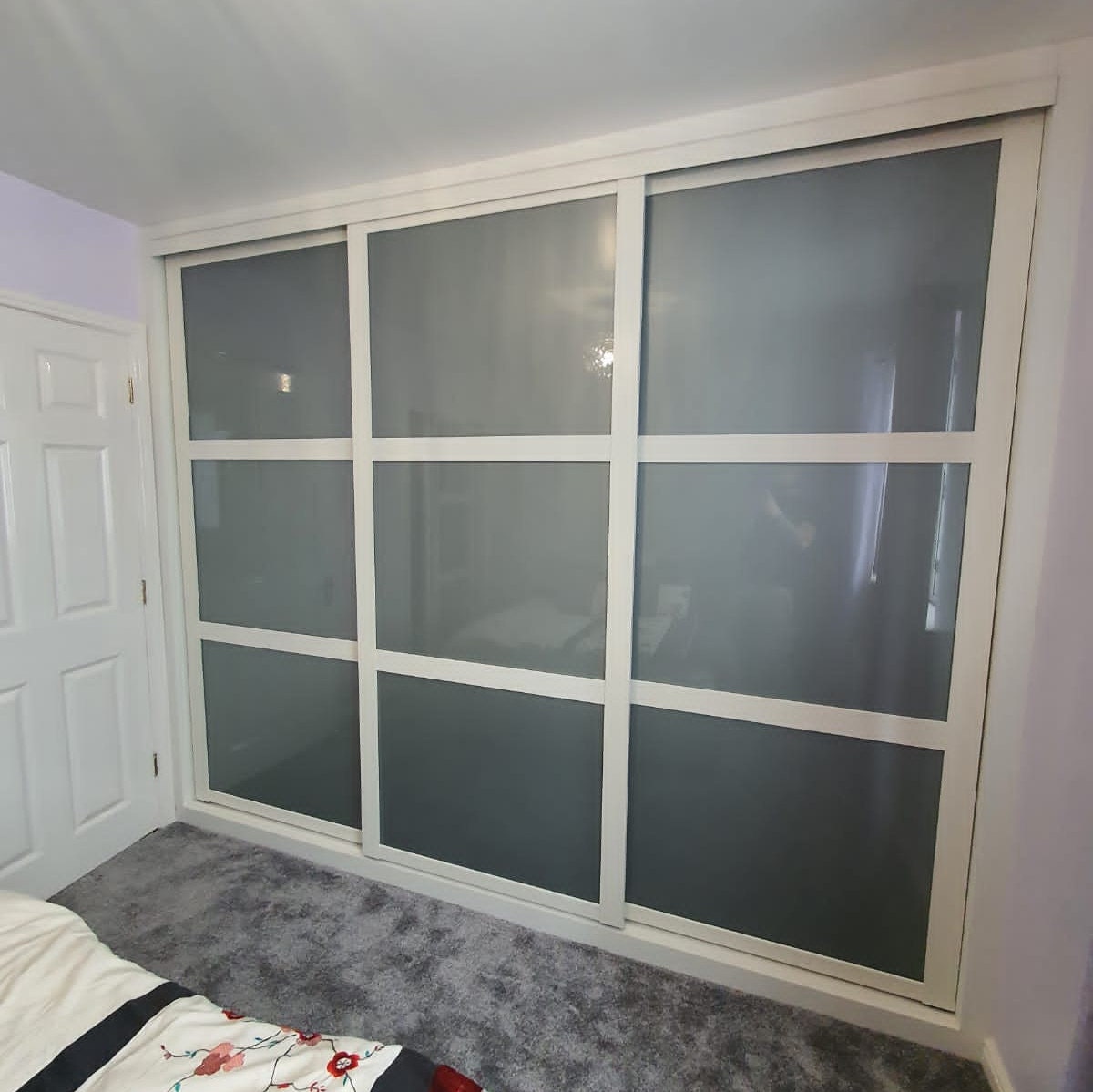 Frosted sliding 2024 wardrobe doors