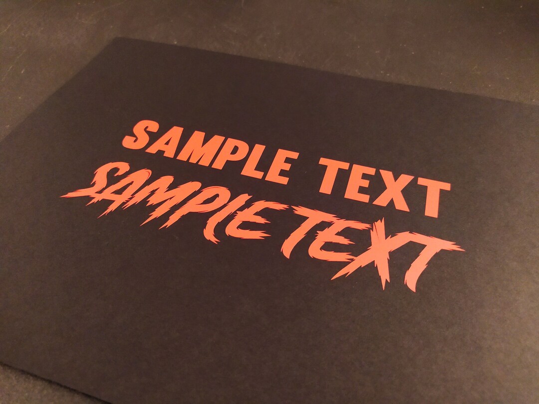 Red Custom Text Vinyl Decal Personalized Sticker - Etsy