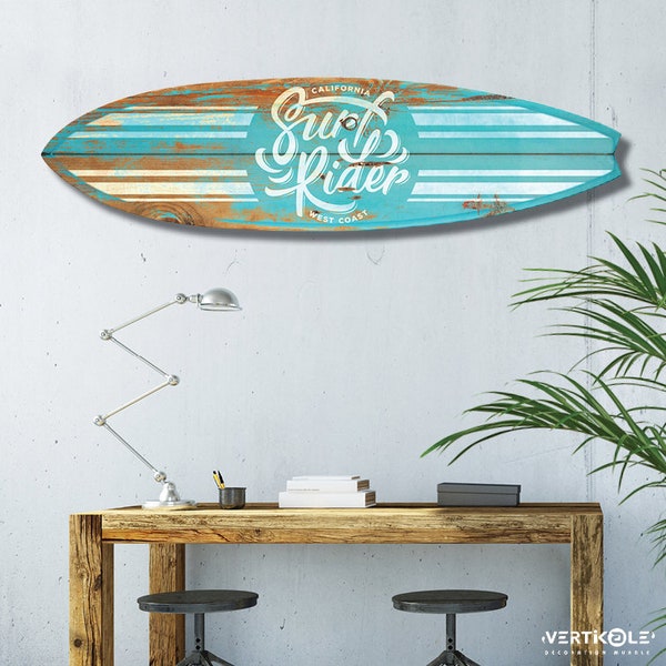 Planche de Surf Décorative Hybrid en Alu Surf Rider / Surf Déco / Décoration Surf