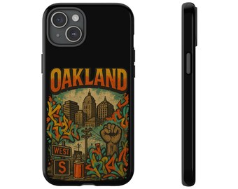 Oakland Tough Handyhülle: Raues Urban Design, stoßdämpfendes Silikon