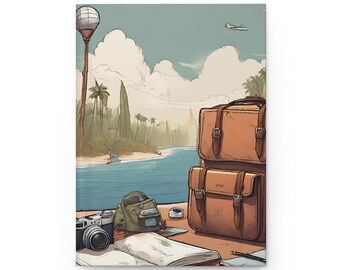 Hardcover Reisetagebuch mit atemberaubendem Cover Design, Abenteuerbegleiter