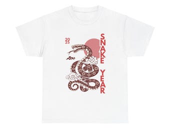 2025 Jahr der Schlange T-Shirt Lunar New Year chinesische Sternzeichen Shirt
