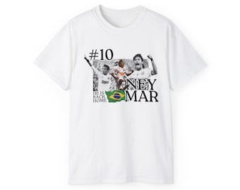 Neymar #10 Santos FC He Is Back Home Brazilian Soccer T-Shirt