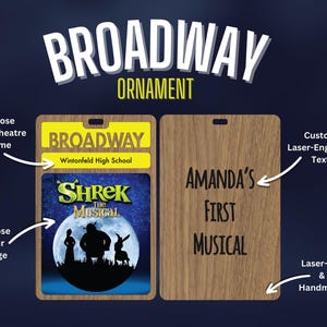 Playbill inspiriert Broadway Ornament