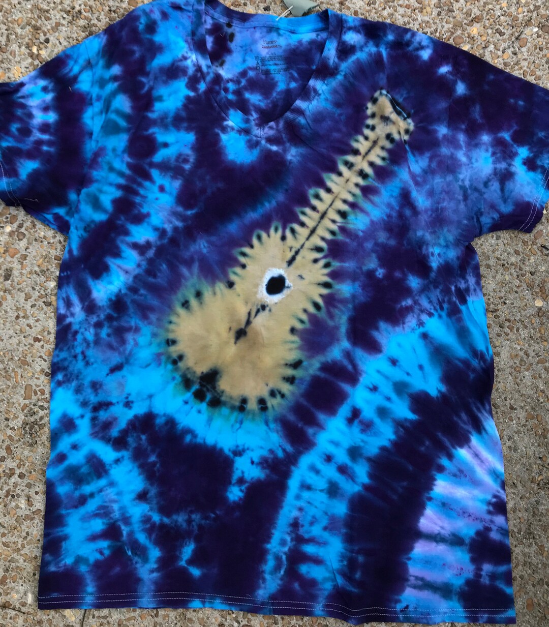 Ukulele/guitar Tee Shirtvee Neck Etsy