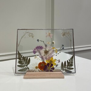Pressed flowers framed