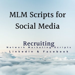 Network Marketing Scripts MLM Scripts Recruiting on Social Media Facebook LinkedIn cold calling telemarketing scripts image 2