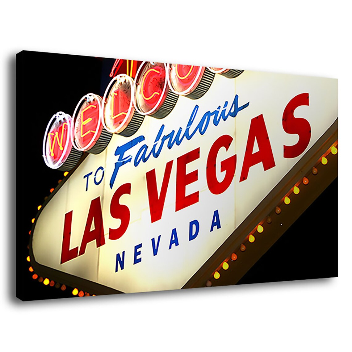 Sin City 1 Las Vegas Sign Sin City Casino Canvas Print Wall Etsy