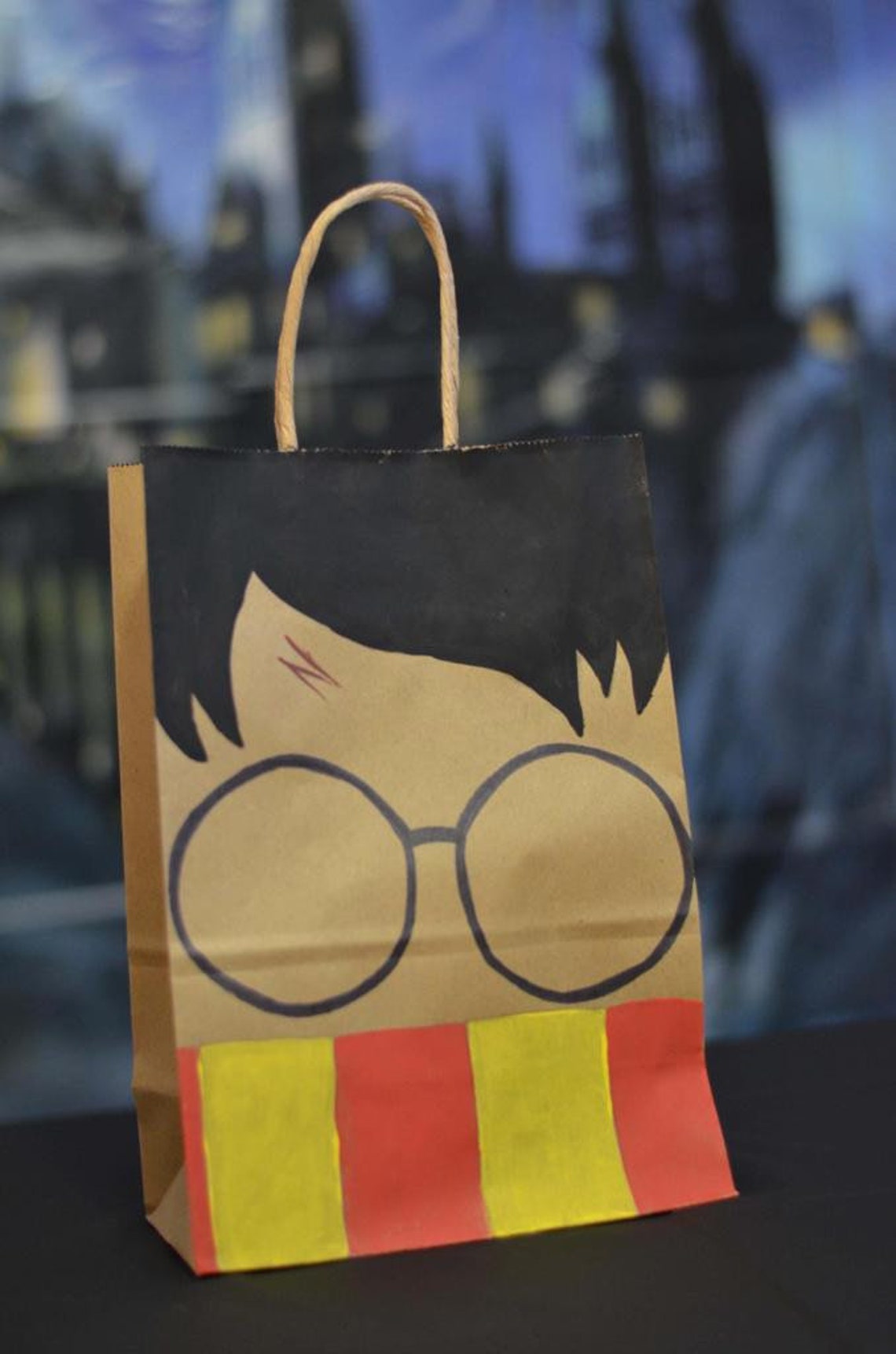 Harry Potter Party Favor Bags Set of 4 Etsy