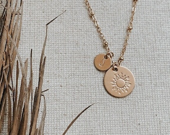 A Single Drop of Sunlight, 14k Gold Filled Satellite Chain, Rapunzel Charm Necklace