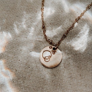 Life is the Bubbles, 14k Gold Filled or Silver Necklace, Satellite Chain, Little Mermaid inspired, Ariel Jewelry