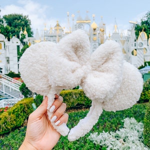 White Sherpa Mouse Ears