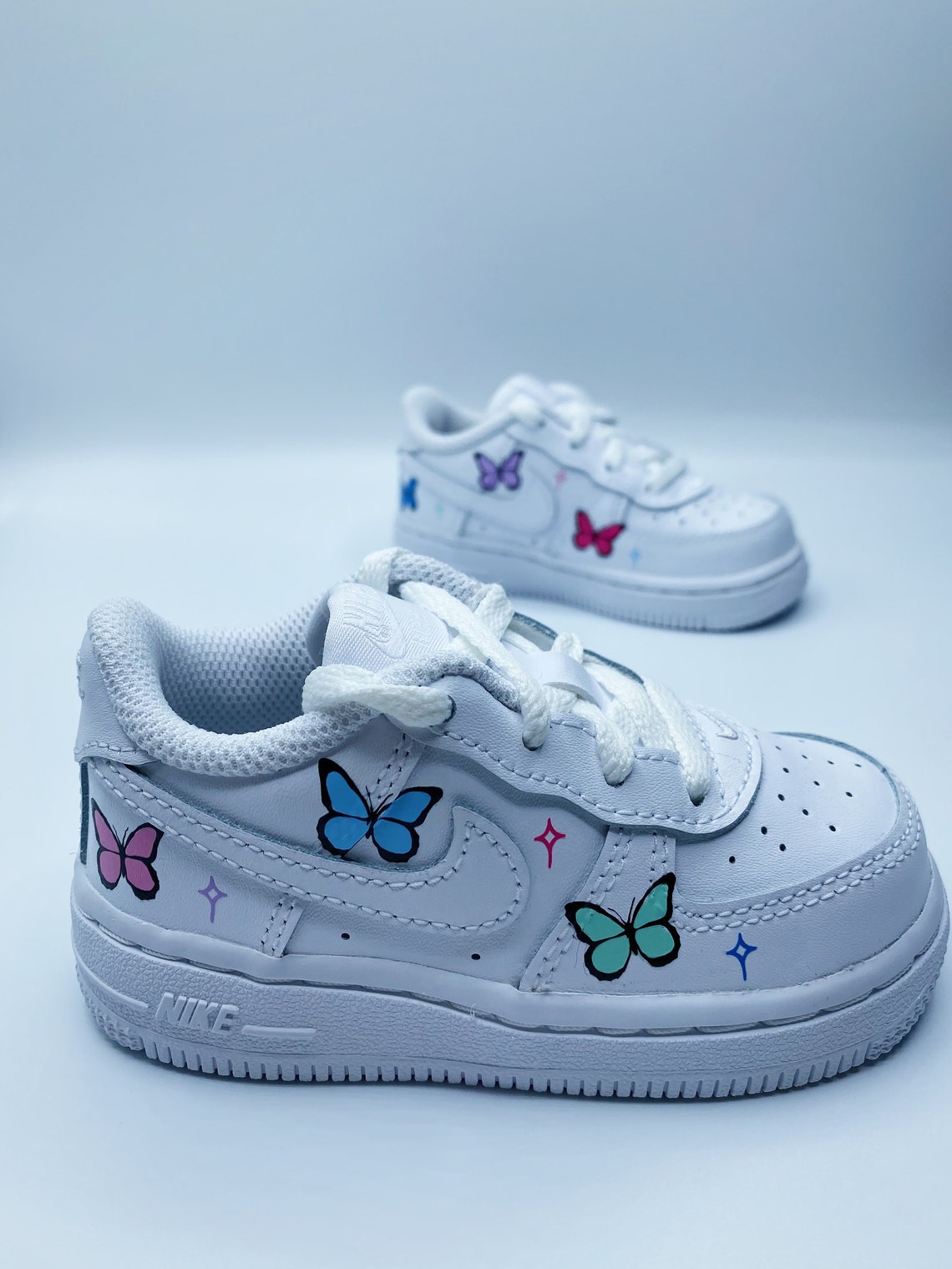 Little Girls Butterfly Air Force 1's | Etsy