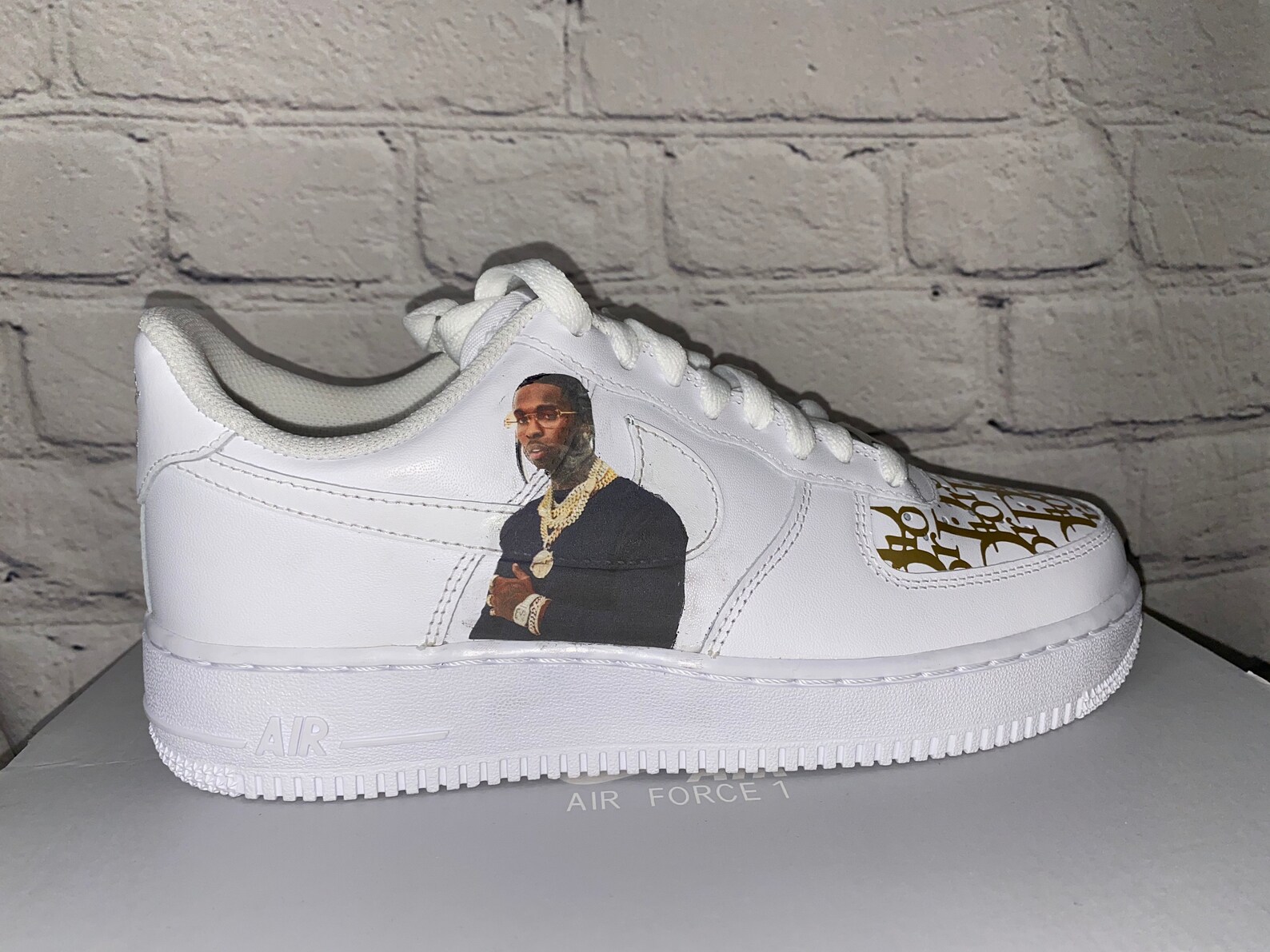 Pop Smoke Air Force 1's Water Resistant Etsy