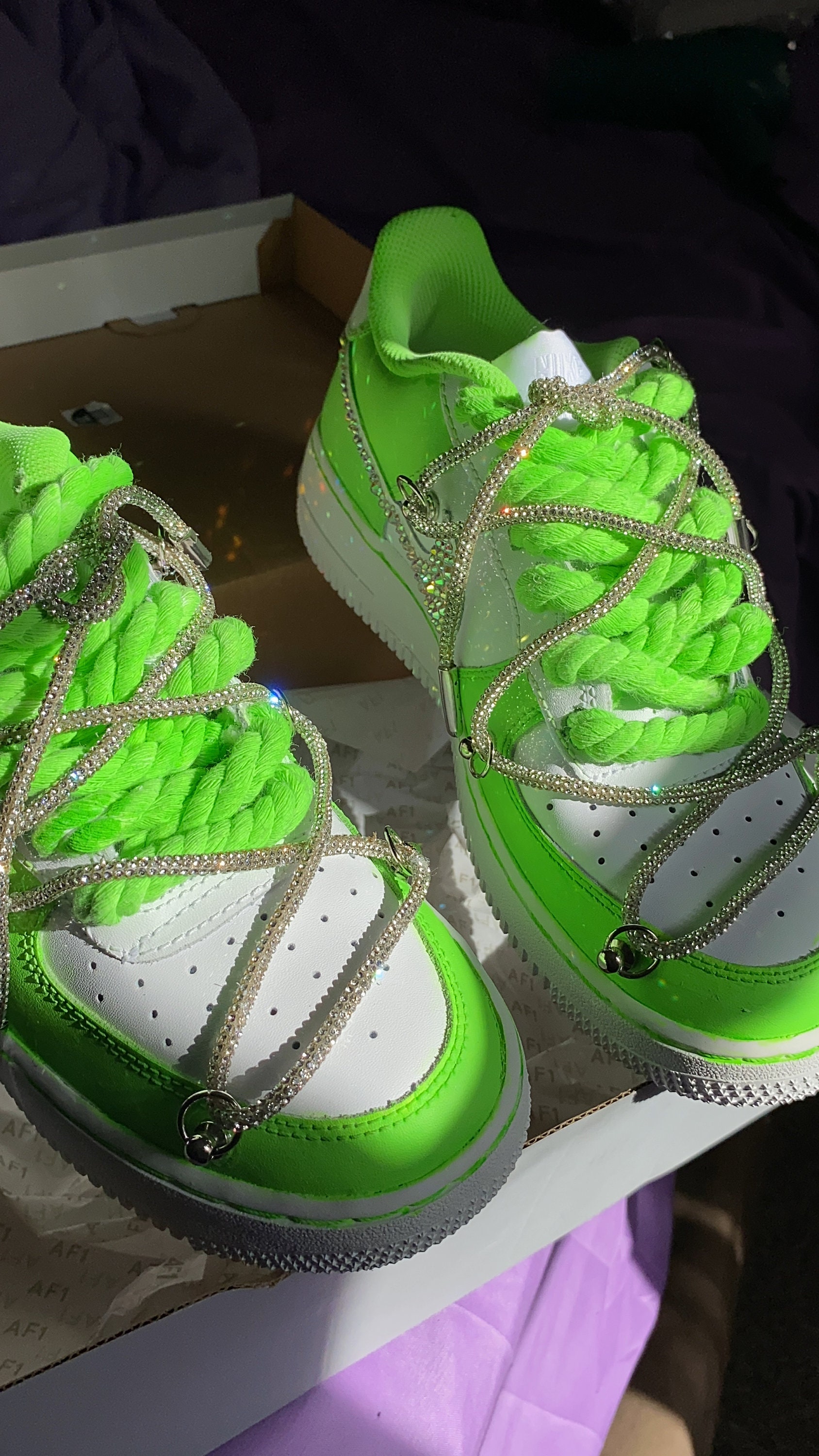 Custom Air Force 1 Neon Green