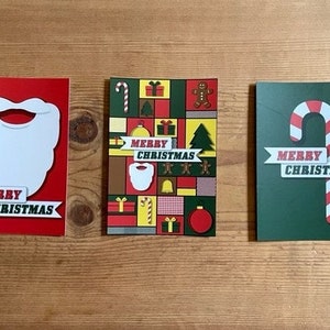 Verkoop! Kerstkaartenset van 3