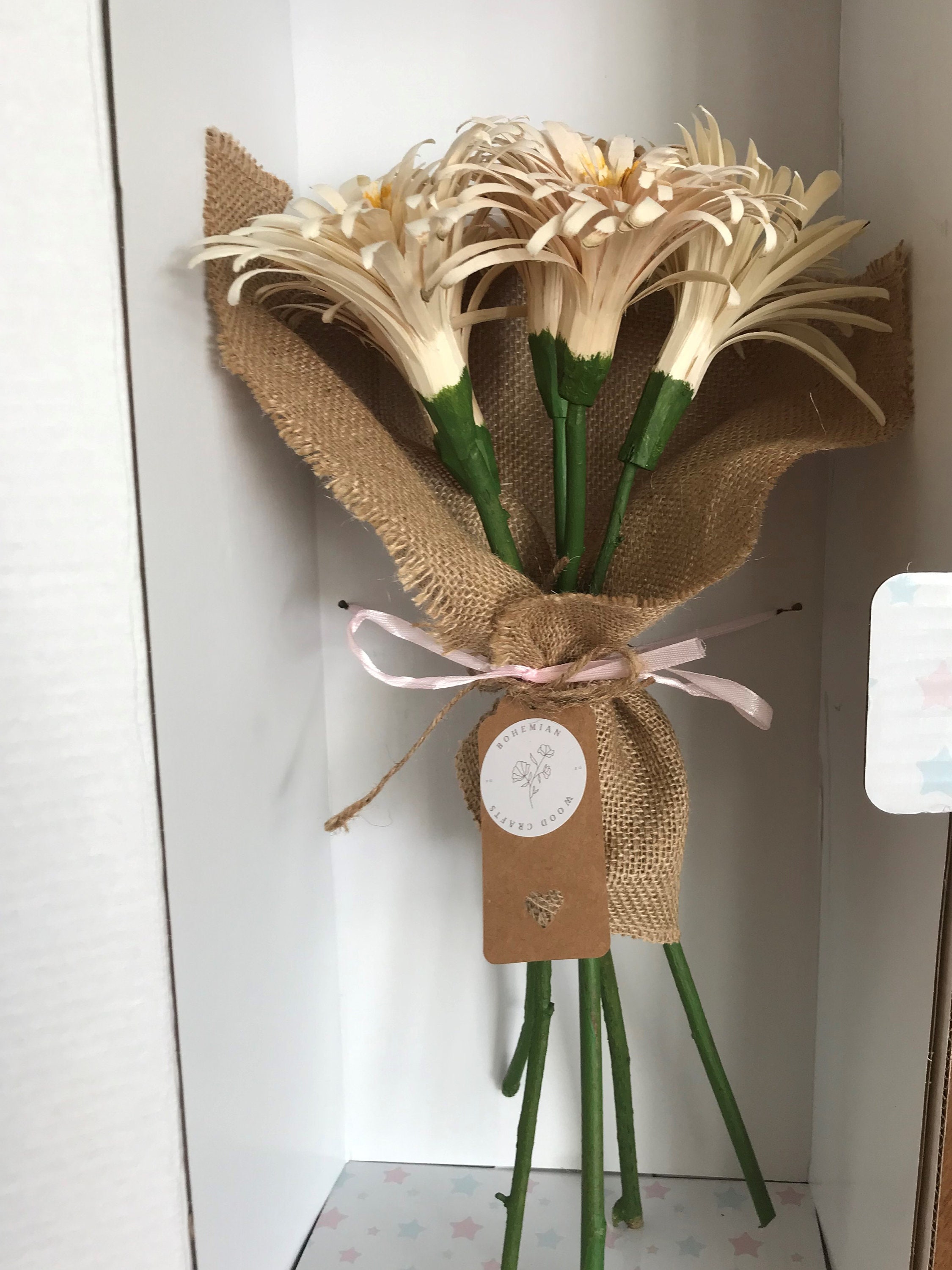 Wooden Flower Bouquet Etsy