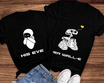 Wall E Couple Shirts Etsy Wall E Couple Shirts Etsy