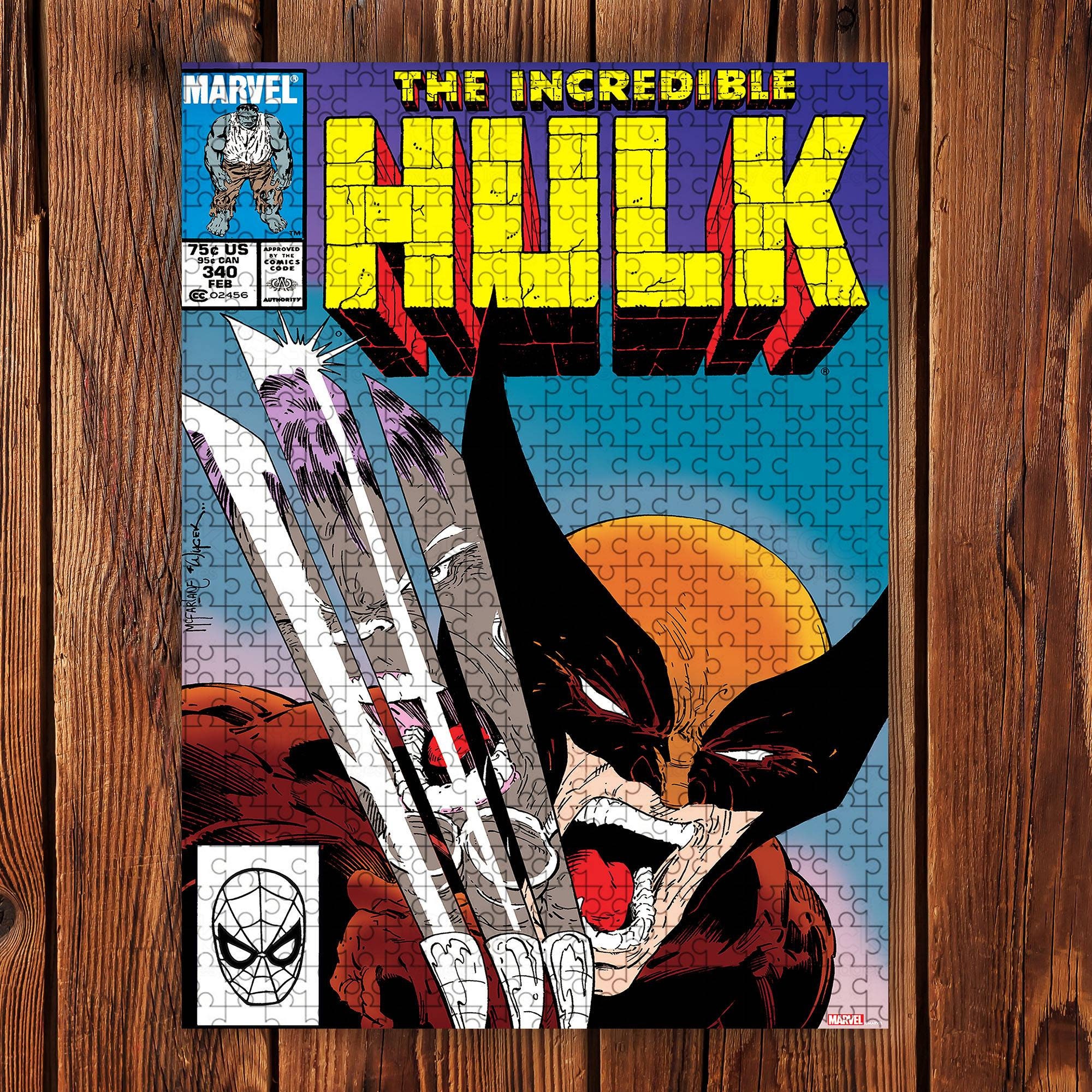 Marvel Comic The Incredible Hulk Puzzle Wolverine Puzzle Comic | Etsy