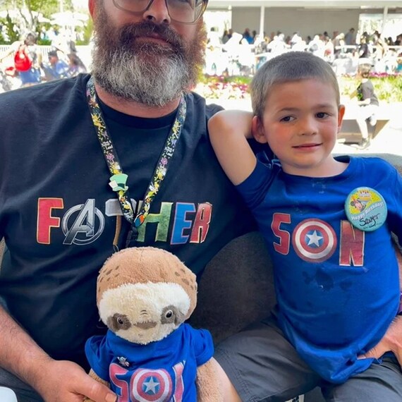 Father and Son Matching Shirt Marvel 