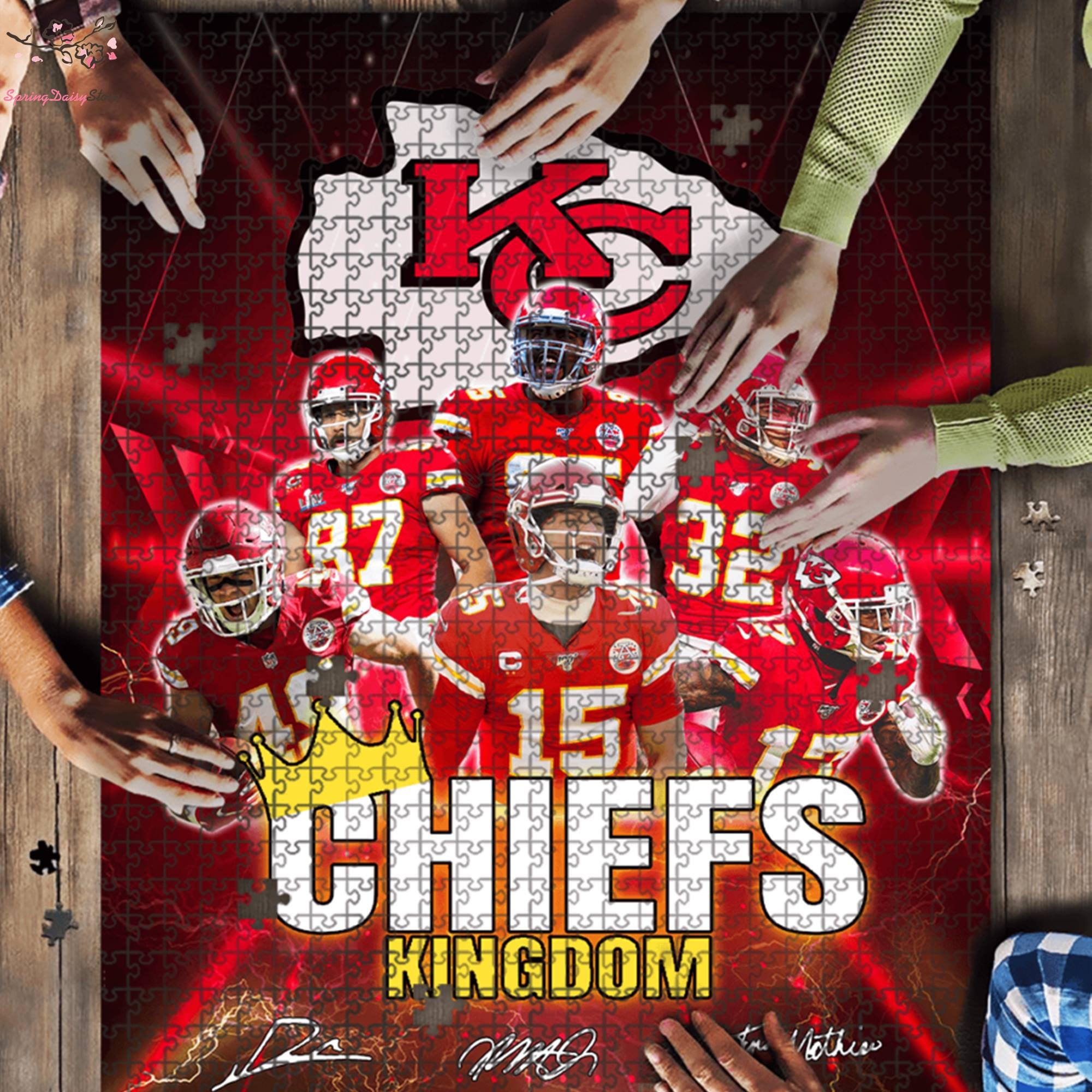 Kansas City Chiefs Football Team Puzzle Etsy