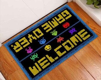 Welcome Game Over Pac-Man Game Funny Doormat Funny Xmas Gift 
