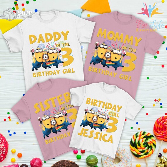 Minion Birthday Shirts Minion Family 