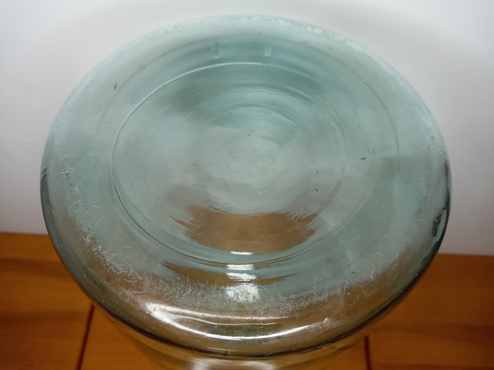 Antique bud tall large floor clear glass vase. Dried flower Etsy