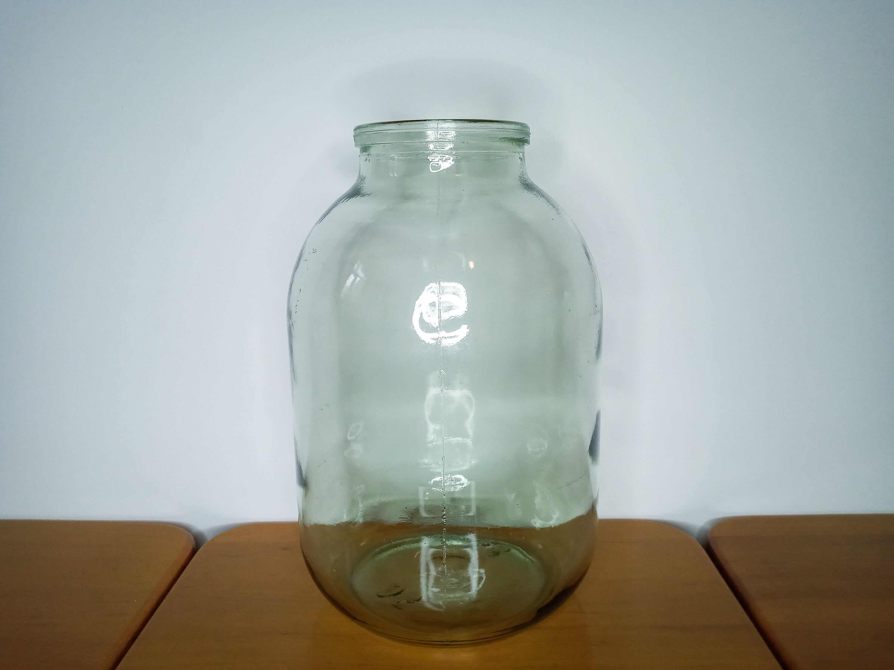 Large clear glass floor vase jar for dry or fresh flowers Etsy