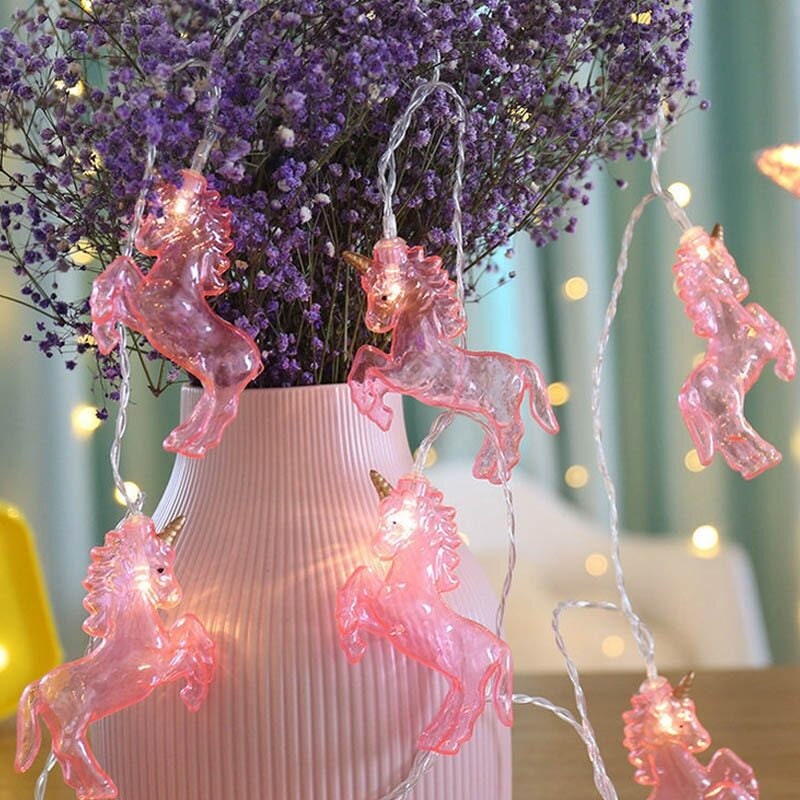 10pc Unicorn Novelty Fairy String Mood Night Led Light Christmas Tree Party Lamp
