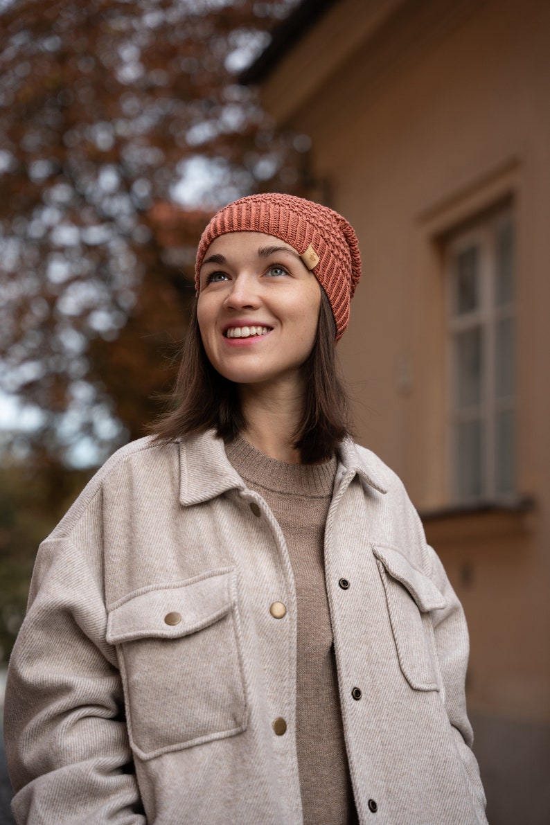 Loose and comfy slouchy beanie for Autumn and Spring