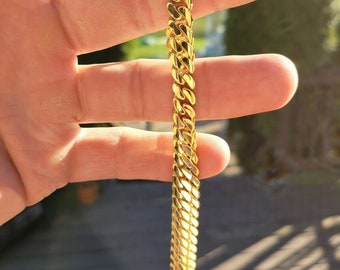 22k Solid Gold Miami Cuban Curb Link 22 