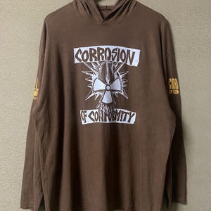 Y2K Corrosion Of Confirmity Metalcore Punk Longsleeve Pullover Hoodie