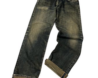Vintage 90s Edwin 505X Selvedge Denim Jeans - Made in Japan - W30