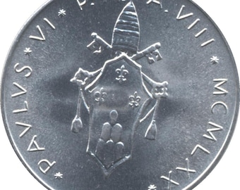 Vintage 1973 Vatican Lira Coin Set, Papal Italian Silver 83.5