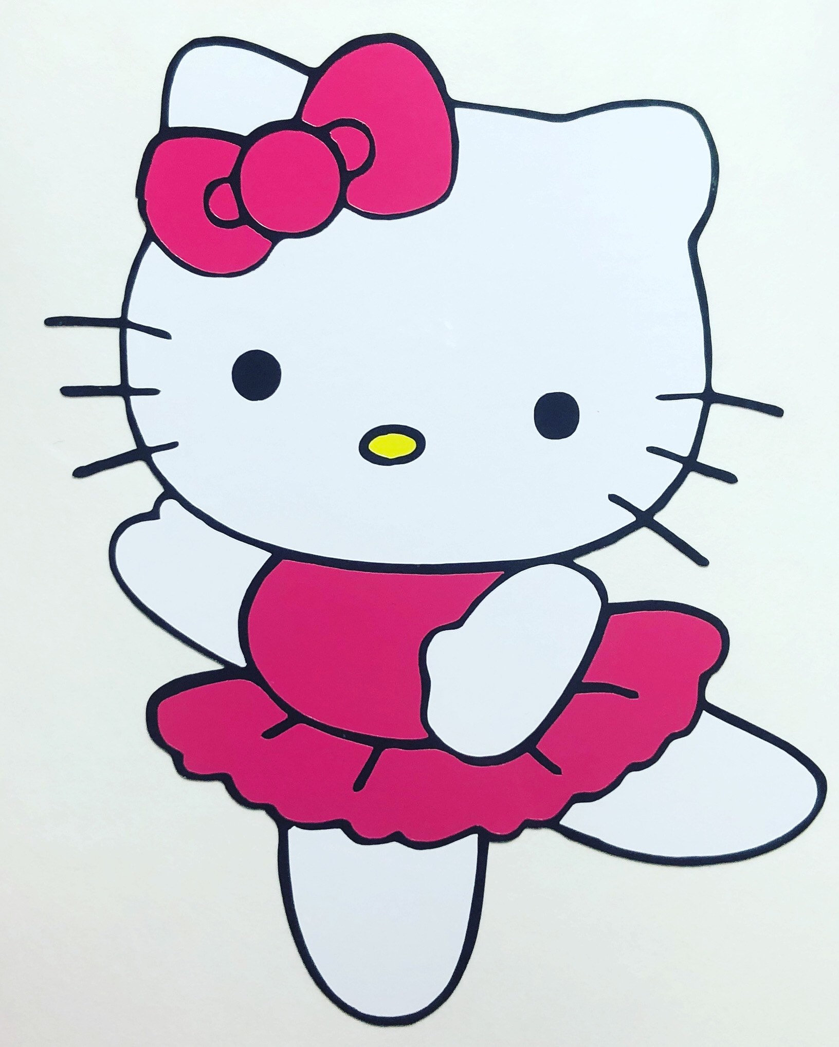 Hello Kitty Car Decal Sticker Ballerina Etsy