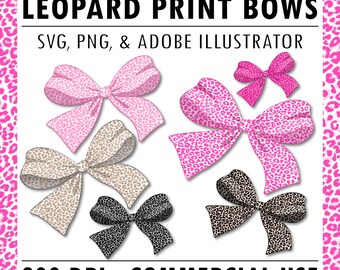 Coquette Bow PNG, leopard bow coquette SVG, Girly Cheetah Print Pattern Aesthetic Cute Trendy T Shirt Design png & Adobe Illustrator