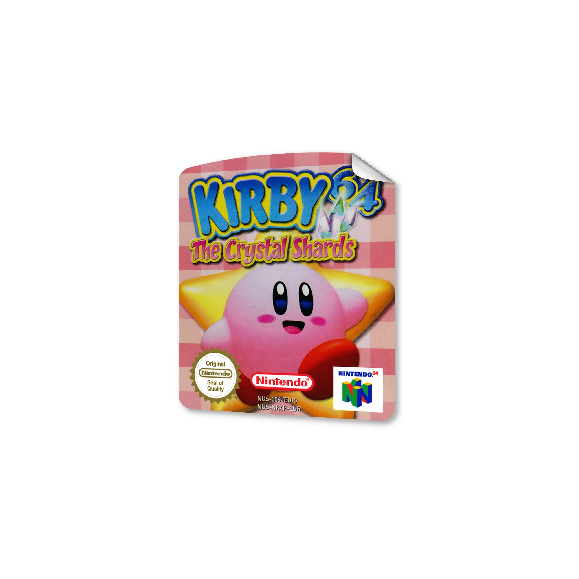 Kirby N64 Pegatina de reemplazo de etiquetas Pegatina de - Etsy España