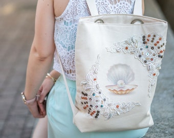 Shell is a backpack purse and a Tote bag.