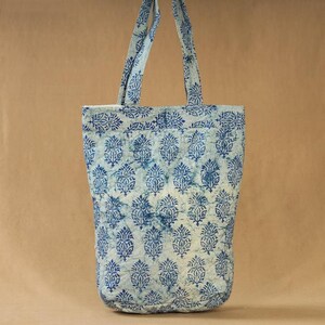 Brown - Handcrafted Sanganeri Printed Leather Shoulder Bag