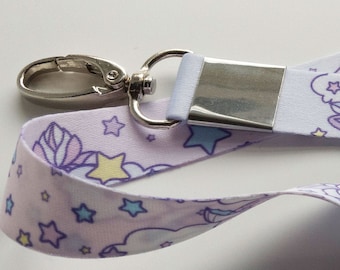 Starry Night Frogs Lanyard