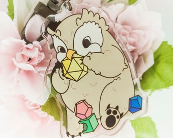 Owlbear is Hungry 2.5" Acrylic Charm
