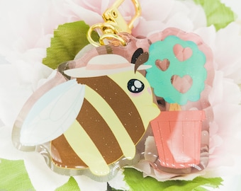 Bibi 2.5" Gradient Glitter Epoxy Acrylic Charms