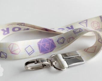 Polyhedral Dice Lanyard