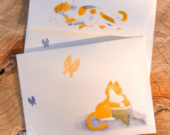 Dreams of Orange Avens: A Letter Writing Set | 5 Envelopes, 15 Stationery Sheets