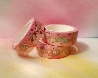 Froggies, Froggies Everywhere Rose Gold Foil Washi Tape