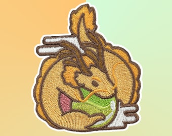 Chibi Zodiac Friends: Dragon Iron-on Patch