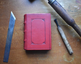 Handmade Red Leather Journal