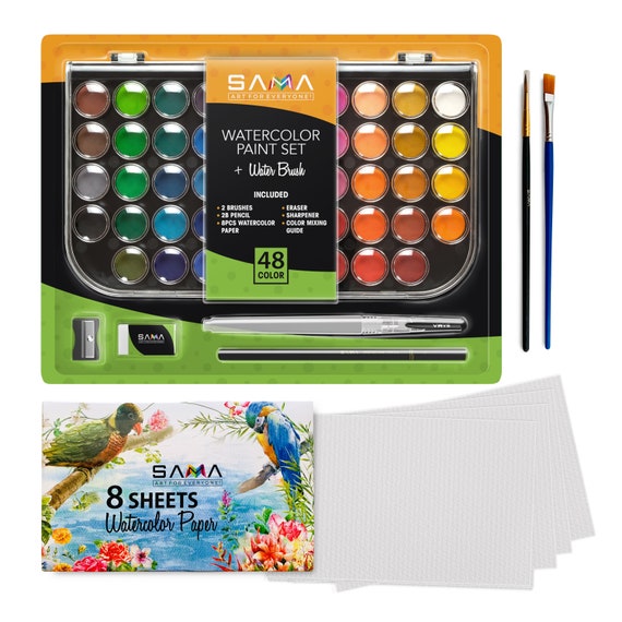 48 Colors Washable Colored Marker Pen Rounded Watercolor Pen Paint